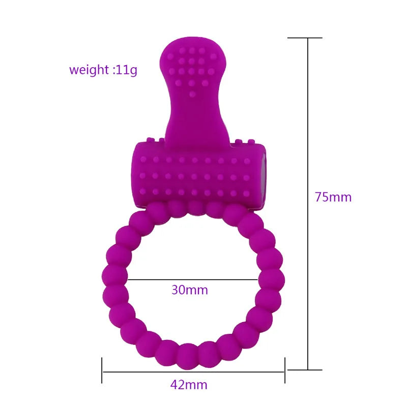 PowerPulse™ Vibrating Cock Ring – Erection Enhancer & Clitoral Stimulator for Intense Couples Play