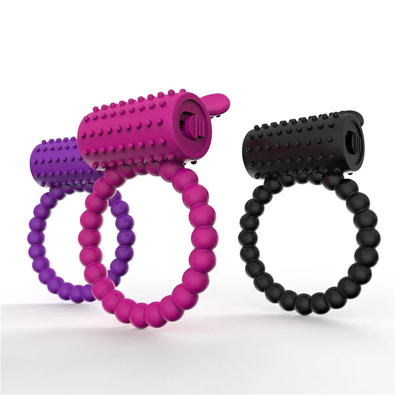 PowerPulse™ Vibrating Cock Ring – Erection Enhancer & Clitoral Stimulator for Intense Couples Play
