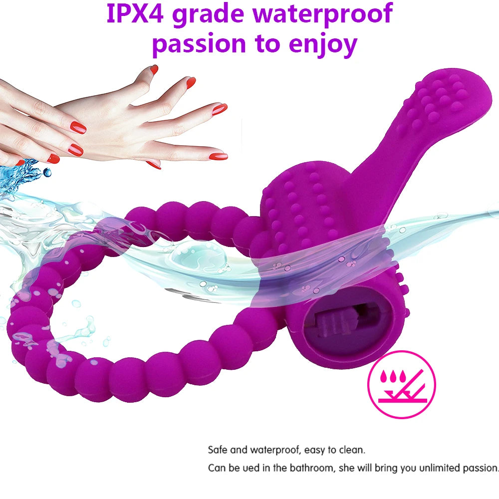 PowerPulse™ Vibrating Cock Ring – Erection Enhancer & Clitoral Stimulator for Intense Couples Play