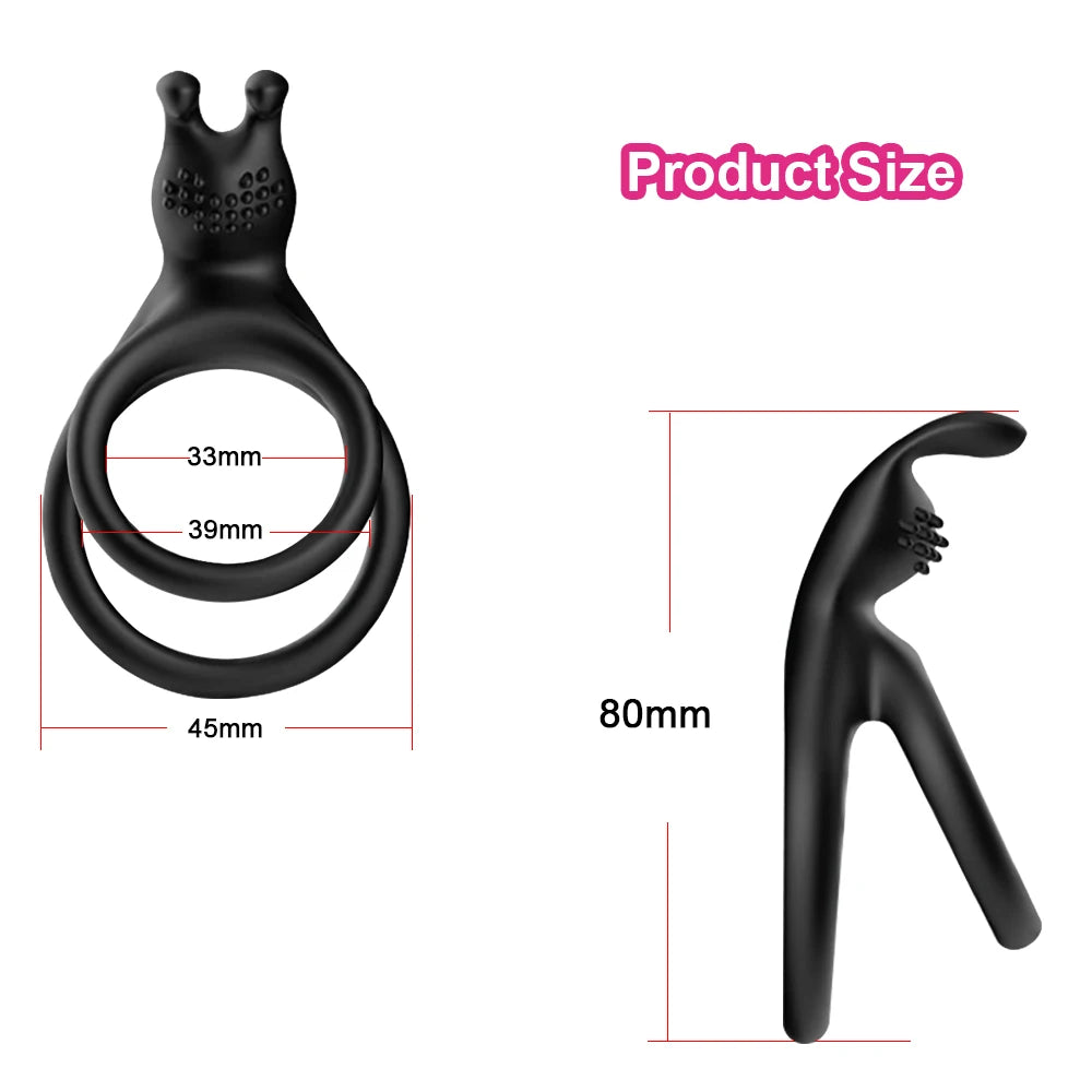 PulsePlay Silicone Cock Ring – Dual Stimulation & Performance Enhancer for Couples