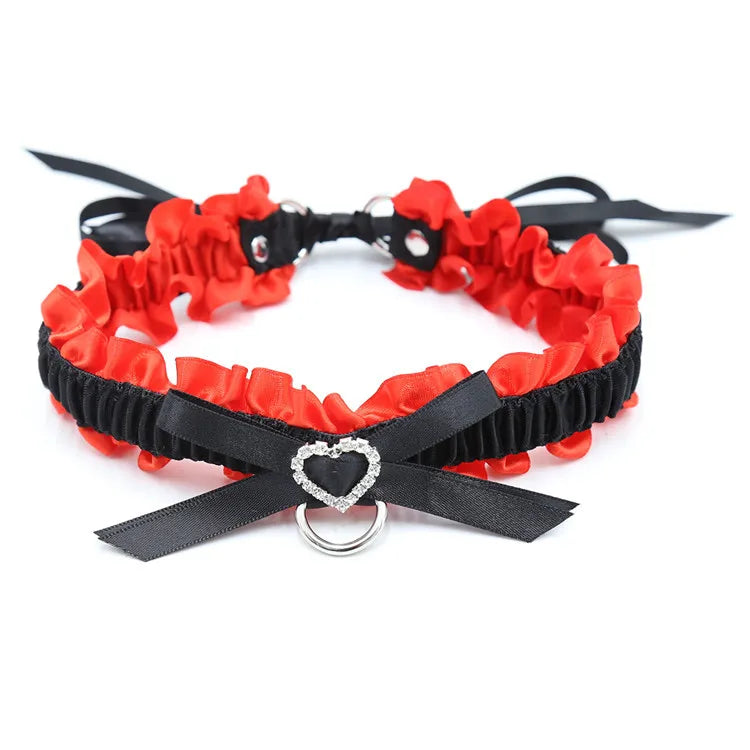 RedSeduction – Leather BDSM Cat Ears Mask | Fetish Cosplay for Parties & Play