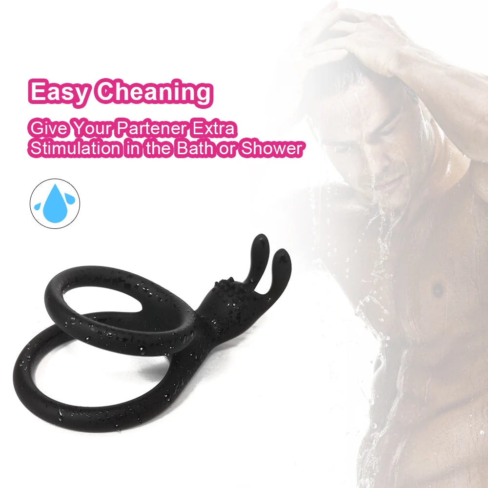 PulsePlay Silicone Cock Ring – Dual Stimulation & Performance Enhancer for Couples