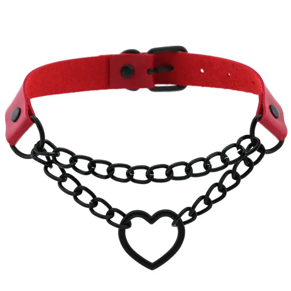 RedSeduction – Leather BDSM Cat Ears Mask | Fetish Cosplay for Parties & Play