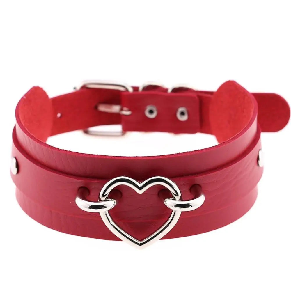 RedSeduction – Leather BDSM Cat Ears Mask | Fetish Cosplay for Parties & Play