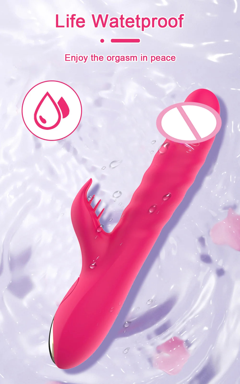 PleasurePulse – Rabbit Vibrator with Rotating & Thrusting Action | G-Spot & Clitoral Stimulator