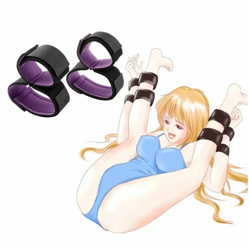 Obedience & Desire – Adjustable Wrist-to-Ankle Restraint Set