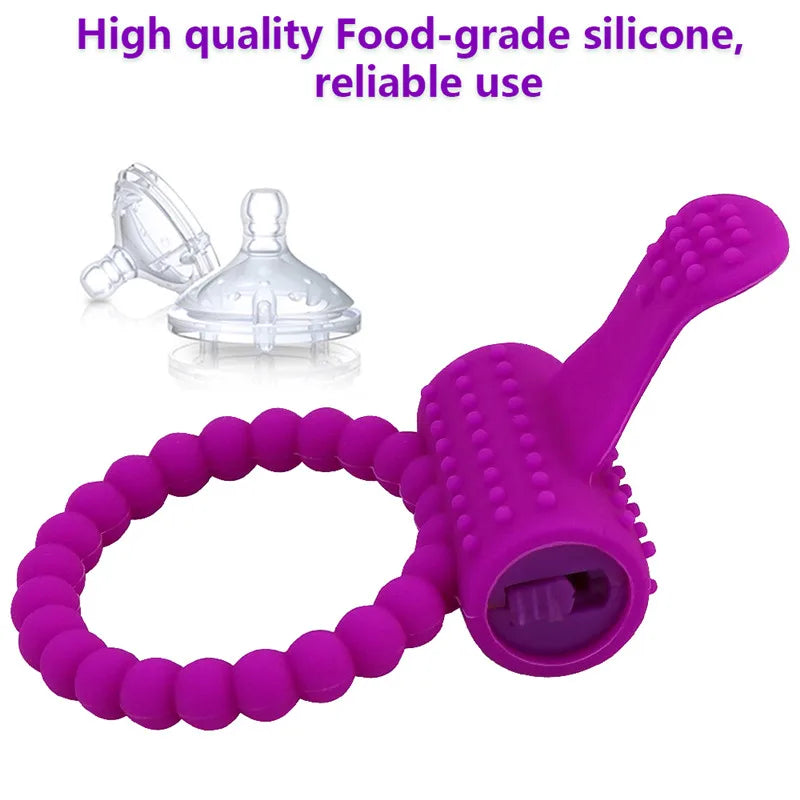 PowerPulse™ Vibrating Cock Ring – Erection Enhancer & Clitoral Stimulator for Intense Couples Play