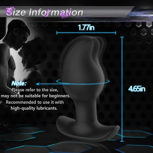 Anal Electric Shock Vibrators Vibrating Plug Anal Prostate Massager Electric Stimulation Butt Plug Sex Toys For Man Woman Couple