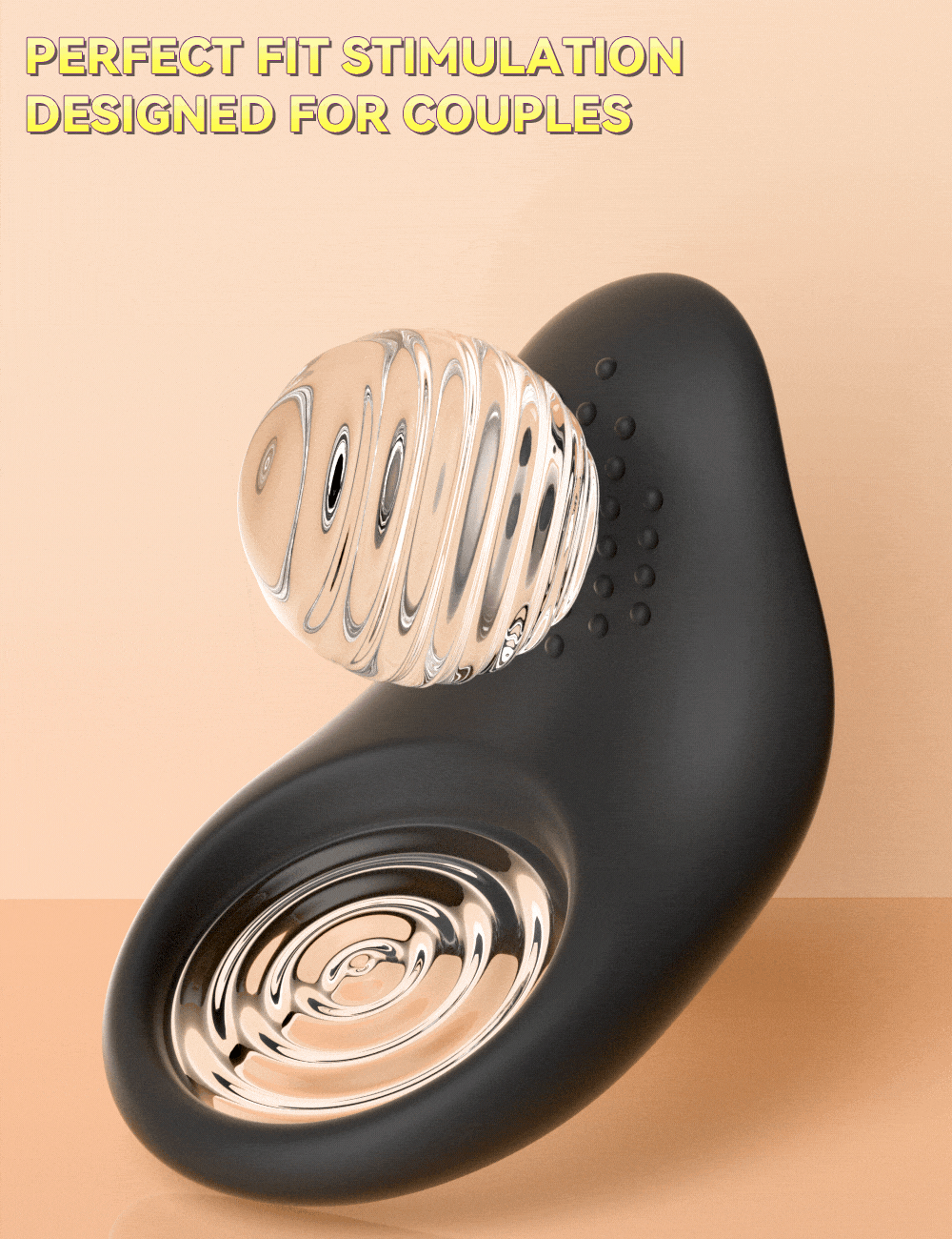 VibeSync™ App-Controlled Vibrating Cock Ring – Clit Stimulator, Delay & Chastity Play for Couples