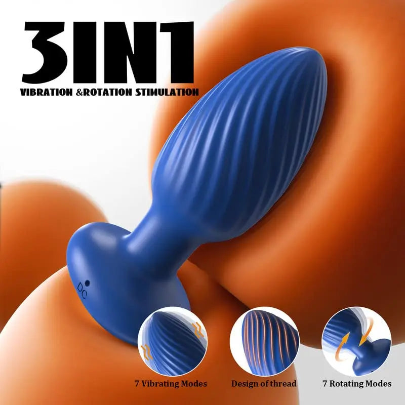 VibeMaster 360 – Bluetooth Rotating Anal Plug with 14 Vibration Modes