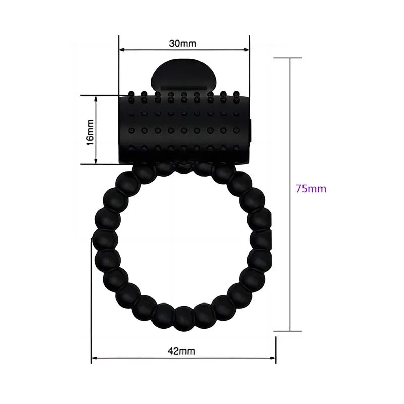 PowerPulse™ Vibrating Cock Ring – Erection Enhancer & Clitoral Stimulator for Intense Couples Play