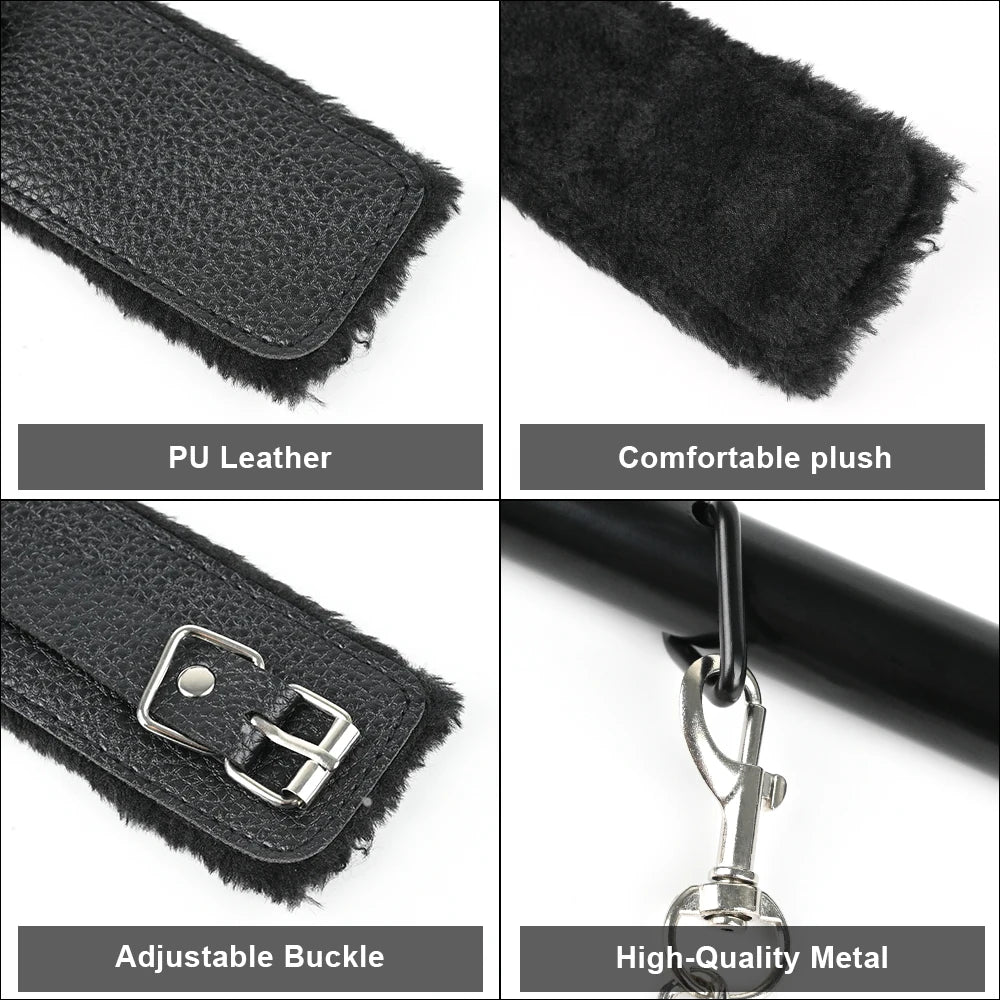 Ultimate BDSM Bondage Kit for Couples – Bed Restraints, Cuffs & Erotic Play