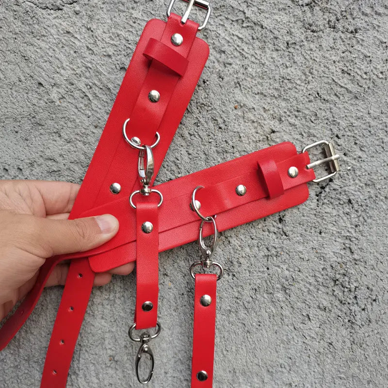 Midnight Desire – Leather Bondage Restraint Set for Women | BDSM & Fetish Play