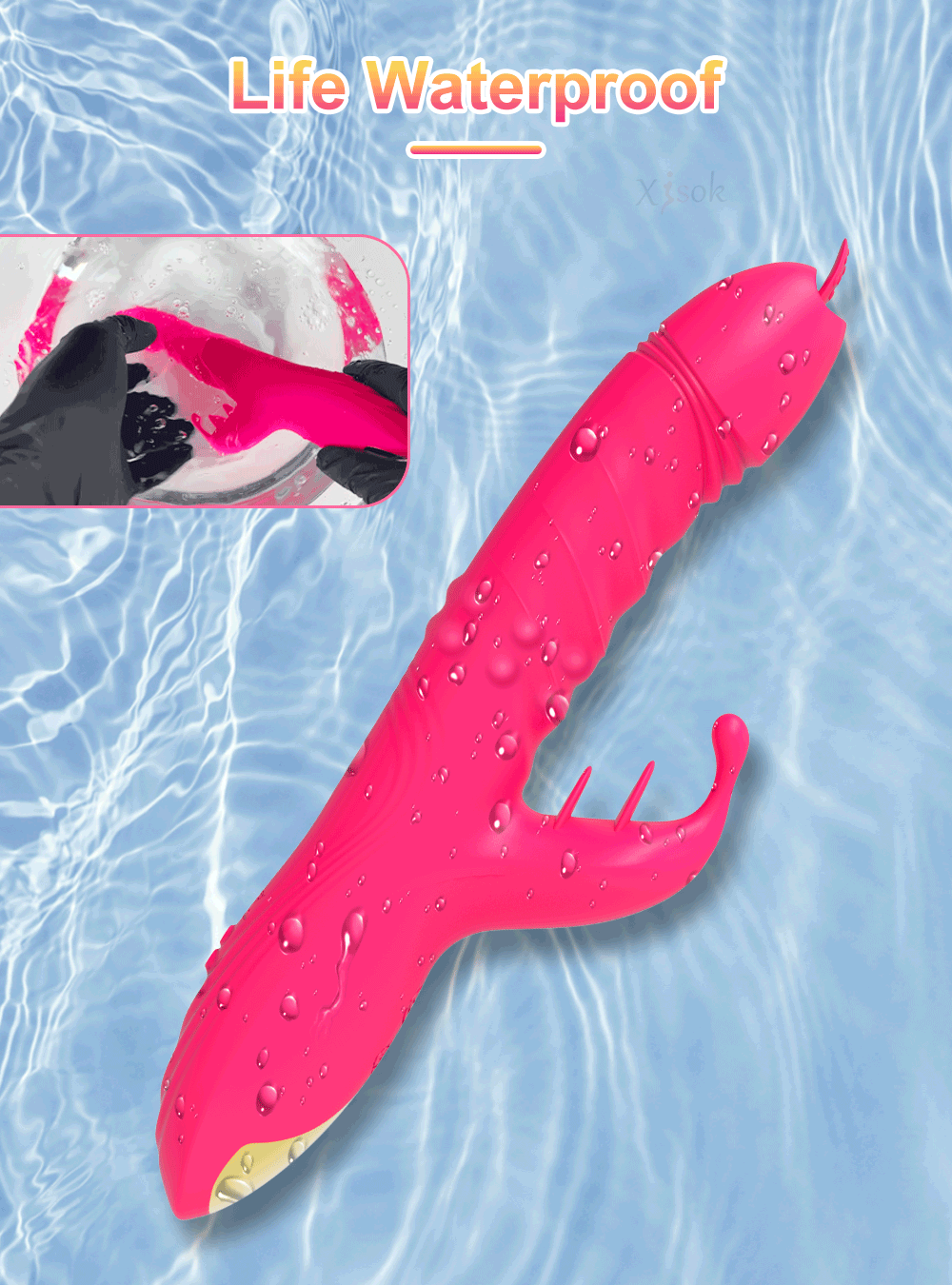 PleasurePulse – Rabbit Vibrator with Rotating & Thrusting Action | G-Spot & Clitoral Stimulator