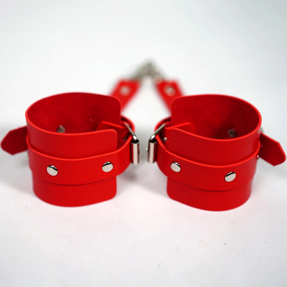 Midnight Desire – Leather Bondage Restraint Set for Women | BDSM & Fetish Play