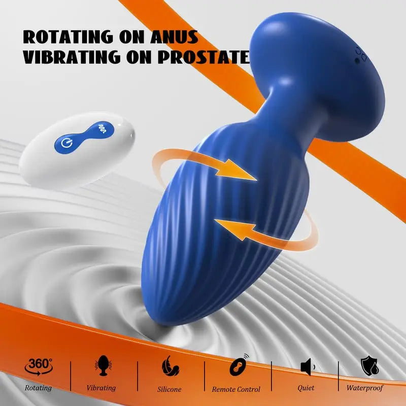 VibeMaster 360 – Bluetooth Rotating Anal Plug with 14 Vibration Modes