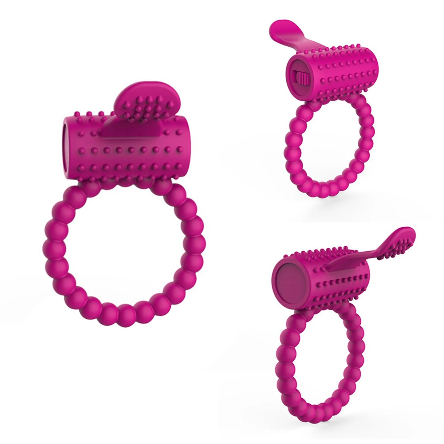 PowerPulse™ Vibrating Cock Ring – Erection Enhancer & Clitoral Stimulator for Intense Couples Play