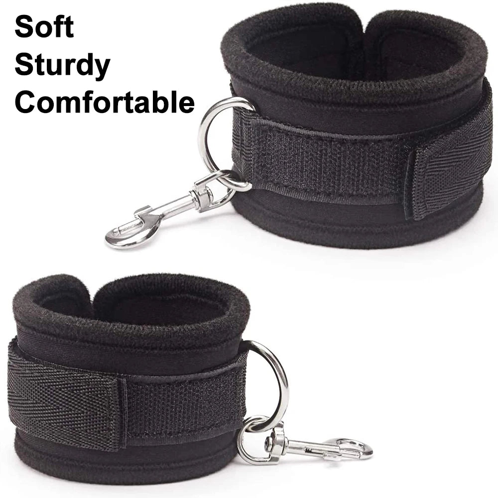 Ultimate BDSM Bondage Kit for Couples – Bed Restraints, Cuffs & Erotic Play