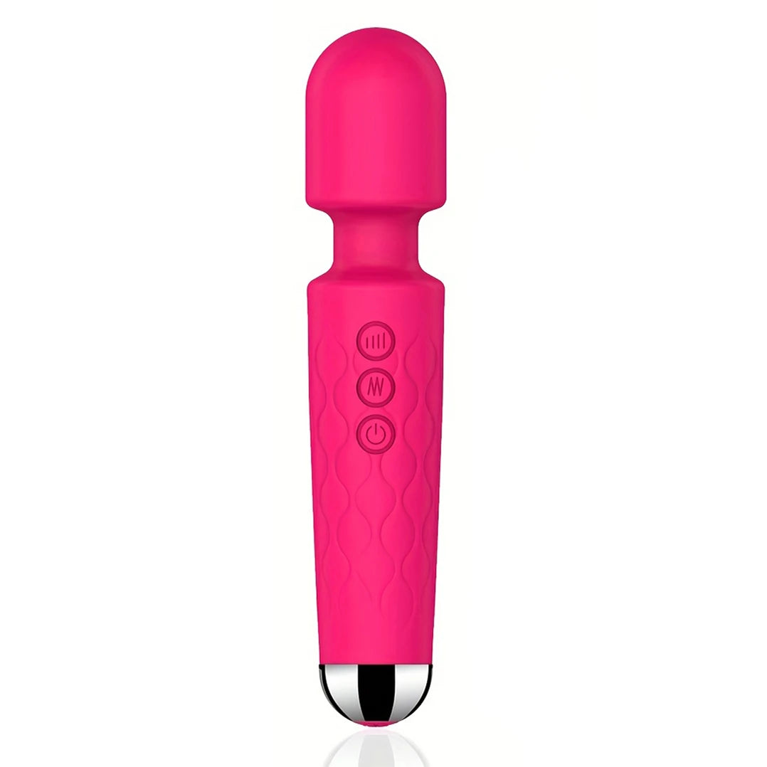 20-Function Rechargeable AV Wand – G-Spot, Clitoral & Anal Stimulator | Multi-Speed Vibrator for Intense Pleasure