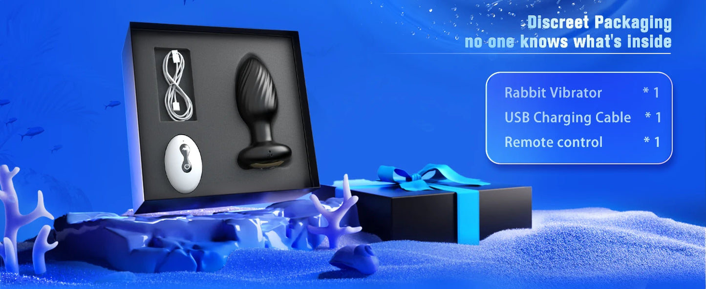VibeMaster 360 – Bluetooth Rotating Anal Plug with 14 Vibration Modes