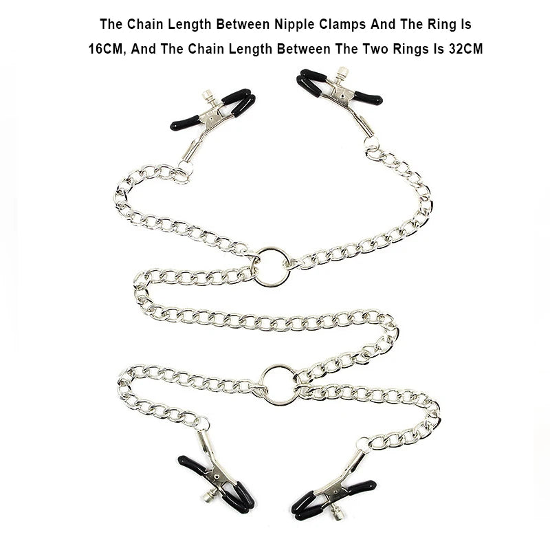Obey & Tease Nipple Clamp Set – Intimate Control for Power Play
