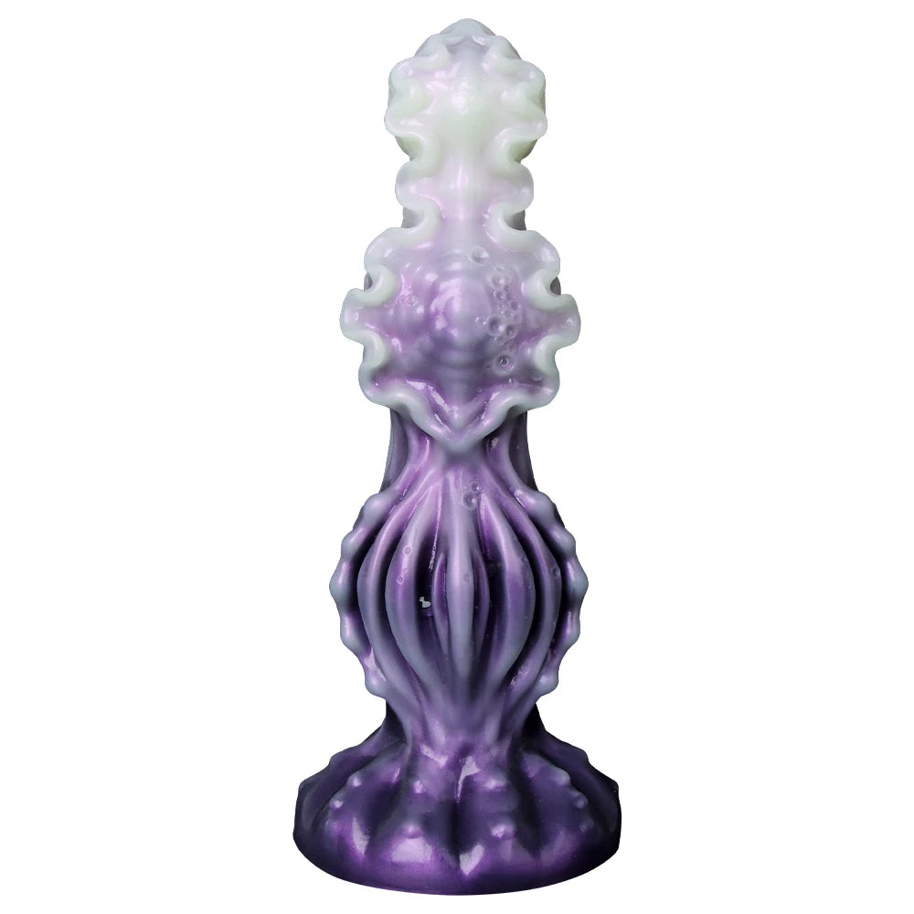 Huge Alien Dildo Dragon Scale Texture Penis Monster Anal Plug Thick Purple Penis for Women Vagina Clitoral Stimulator Sexy Adult