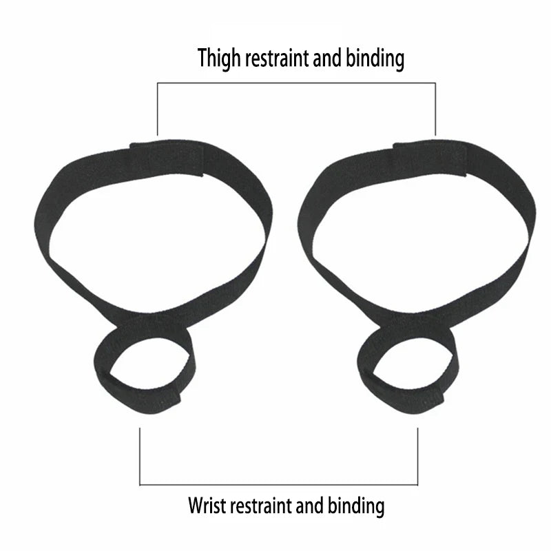 Obedience & Desire – Adjustable Wrist-to-Ankle Restraint Set