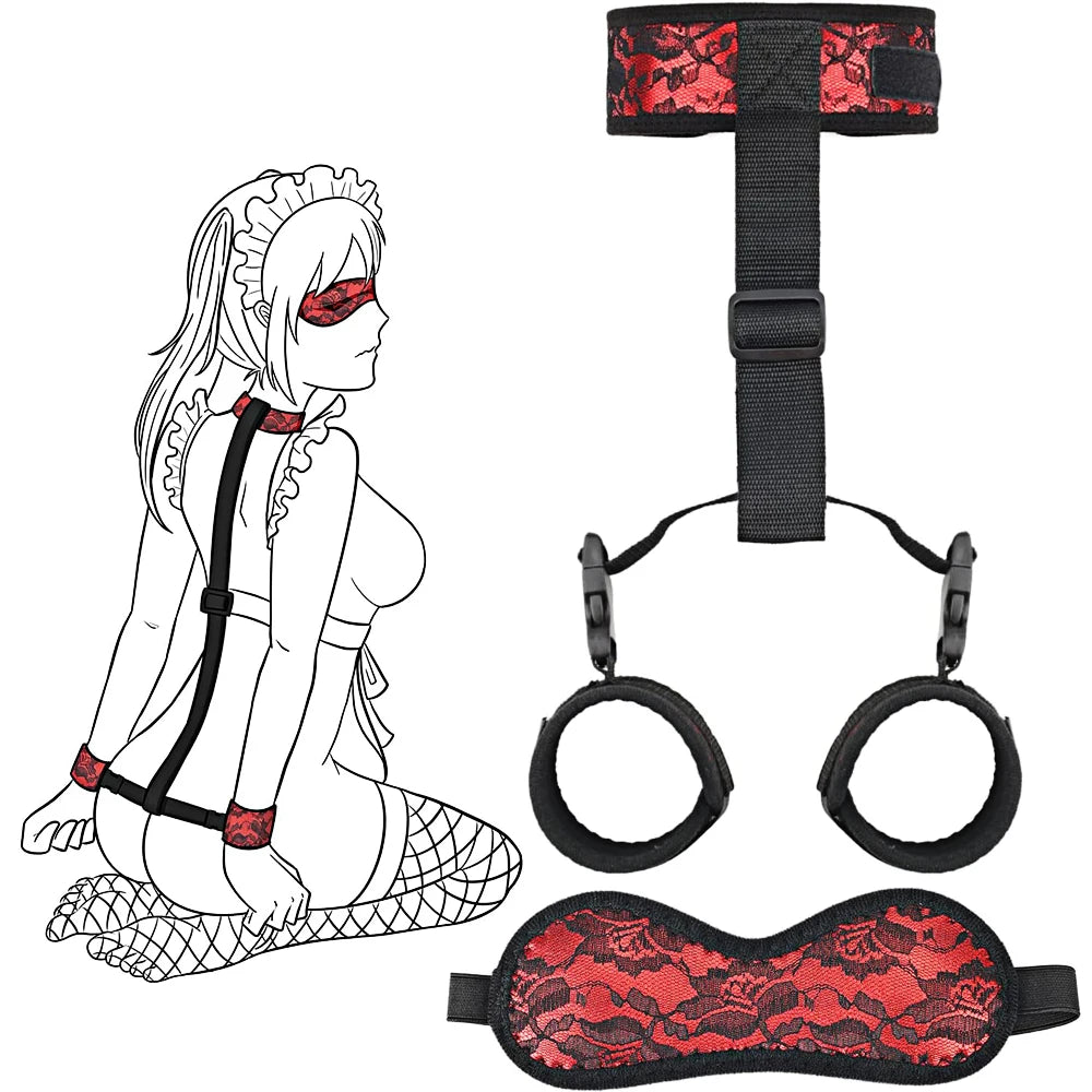 Ultimate BDSM Bondage Kit for Couples – Bed Restraints, Cuffs & Erotic Play