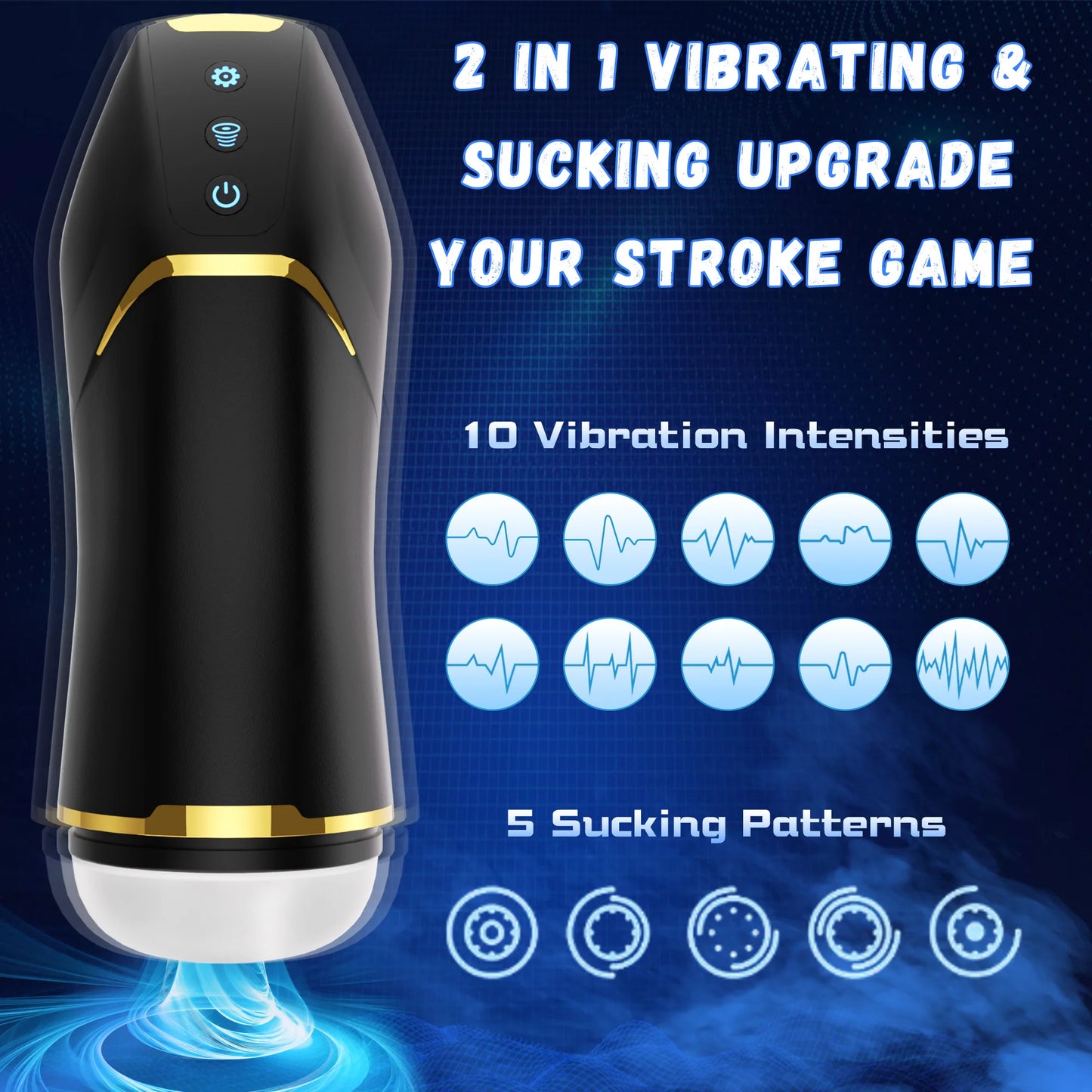 Automatic Sucking Male Mastubator Blowjob Masturbation Real Vagina Pocket Pussy Penis Oral Sex Machine Toys For Man Adults 18+