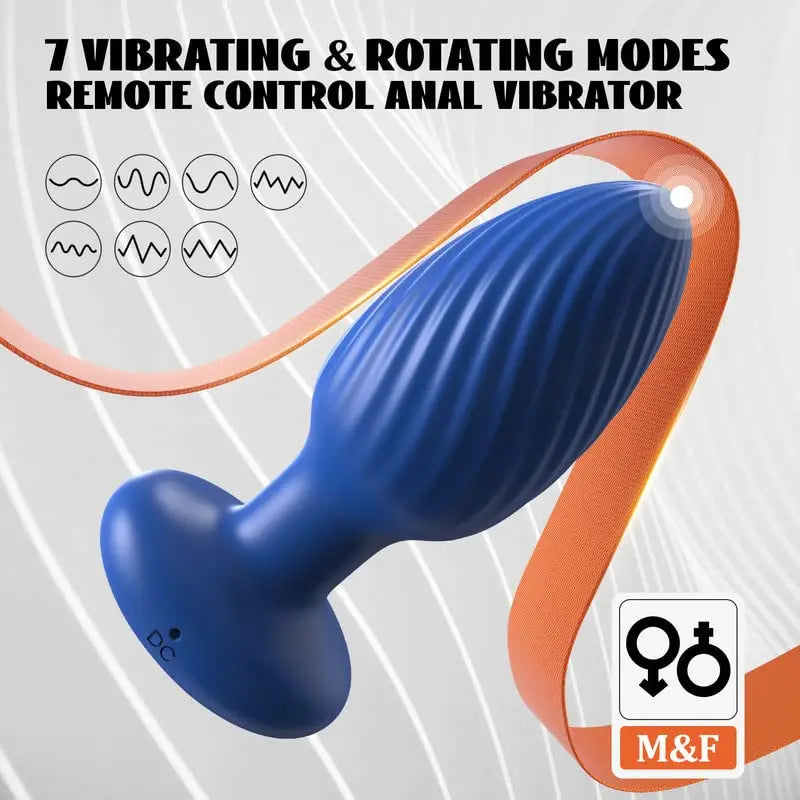 VibeMaster 360 – Bluetooth Rotating Anal Plug with 14 Vibration Modes