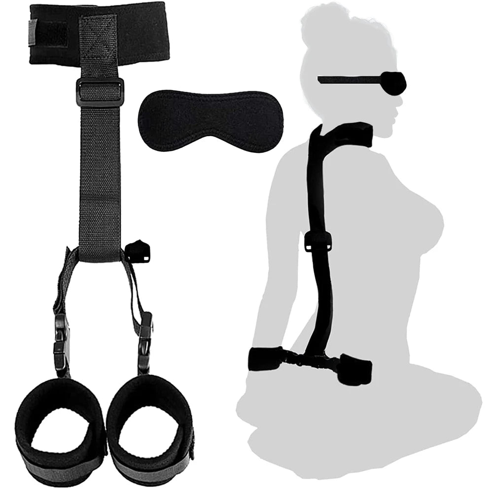 Ultimate BDSM Bondage Kit for Couples – Bed Restraints, Cuffs & Erotic Play