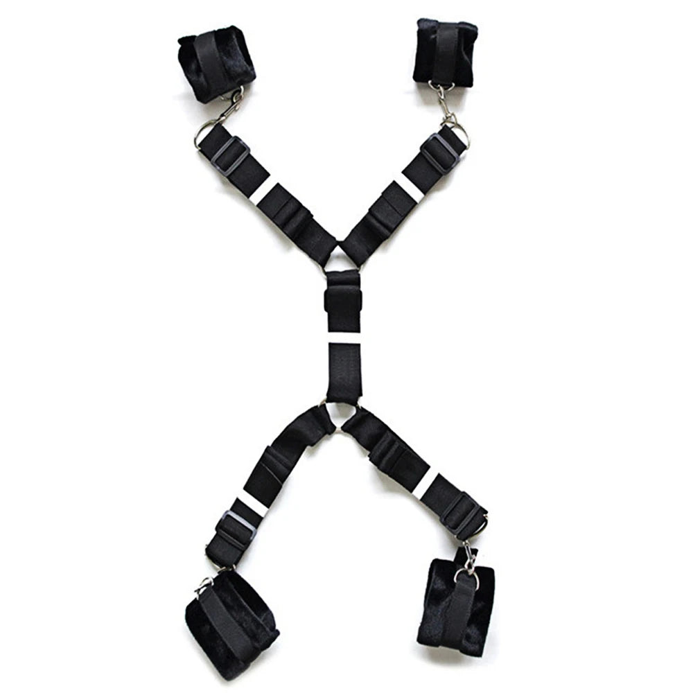 Ultimate BDSM Bondage Kit for Couples – Bed Restraints, Cuffs & Erotic Play