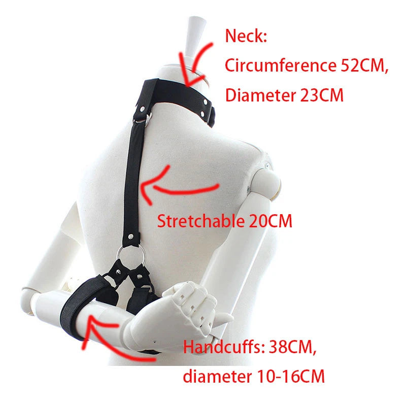 Obedience & Desire – Adjustable Wrist-to-Ankle Restraint Set