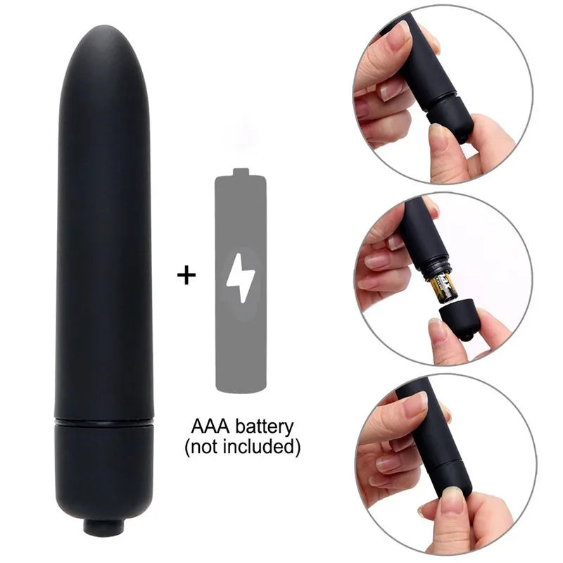 10-Speed Mini Bullet Vibrator – Discreet Clitoral & Vaginal Massager | Pocket-Sized Pleasure Toy for Women
