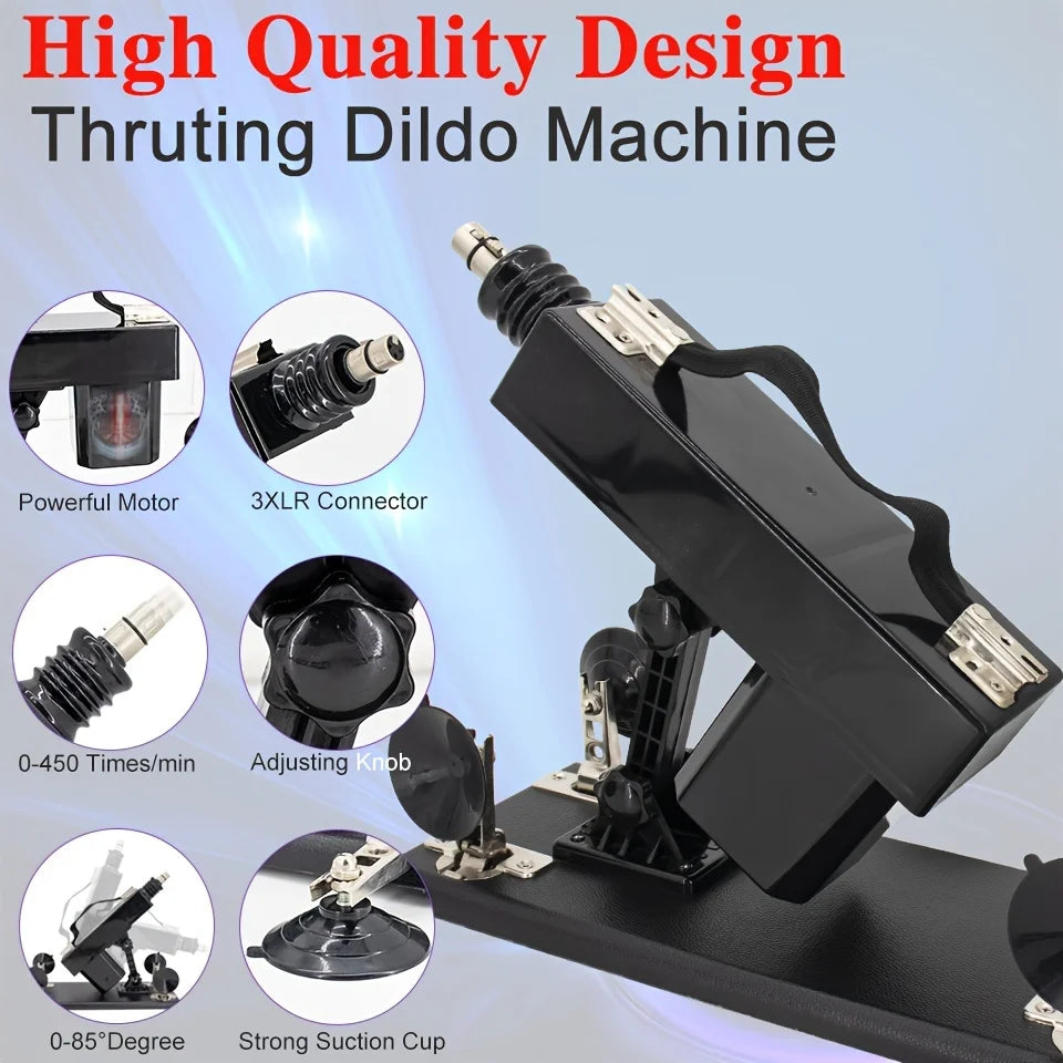 New Sex Machine for Couple Female Masturbation with Dildos Adjustable Angle Retractable Machine Gun Sex Toys