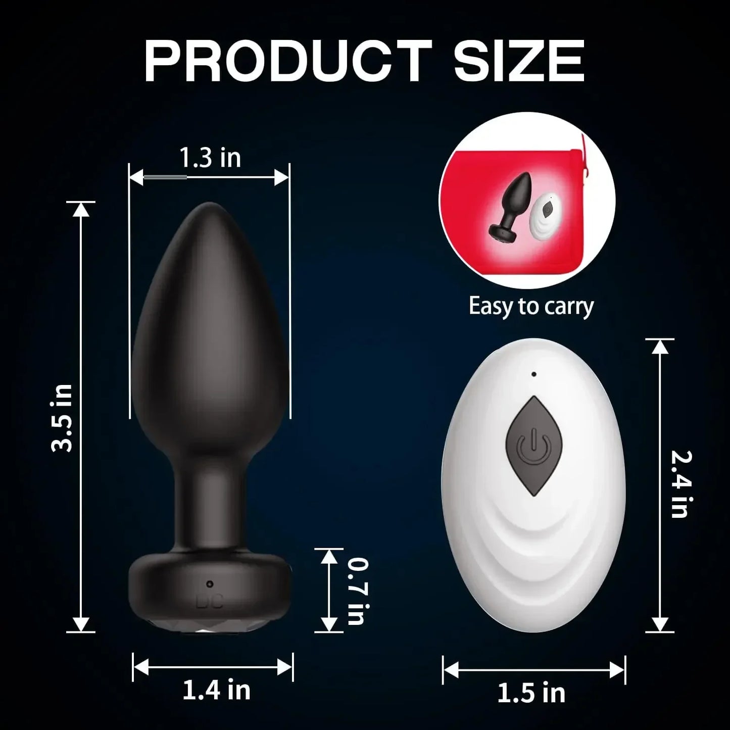 PulsePlay 10X – App-Controlled Vibrating Anal Plug