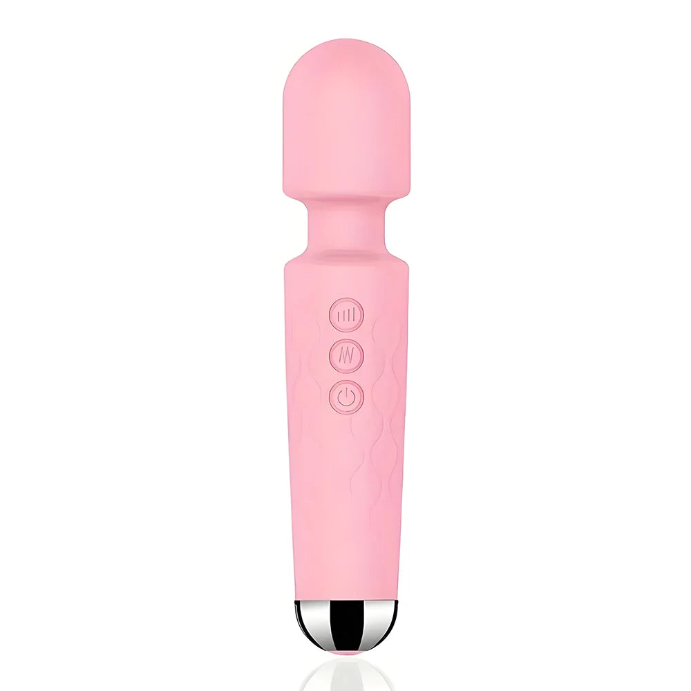 20-Function Rechargeable AV Wand – G-Spot, Clitoral & Anal Stimulator | Multi-Speed Vibrator for Intense Pleasure