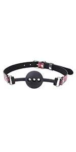 BreathPlay – Detachable Silicone Ball Gag with Breathing Holes | Adjustable BDSM Mouth Plug
