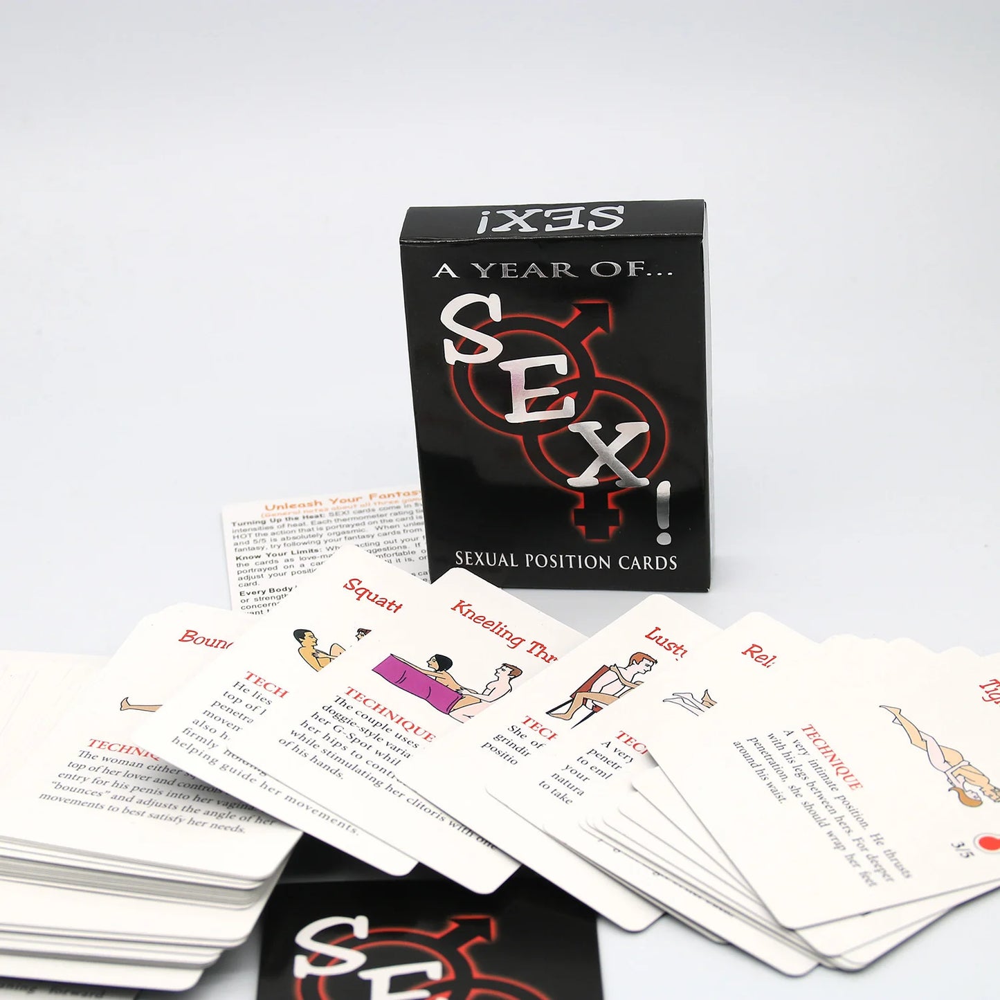 Naughty Nights: 100 Sexy Cards for Couples – Positions, Roleplay & Bedroom Dares