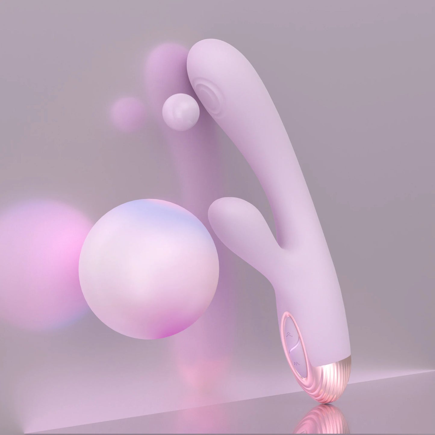 DRY WELL Rabbit Vibrator with Unique Patting Function Clitoris Stimulator Dildo with 10 Powerful Modes Dual Motor Stimulator