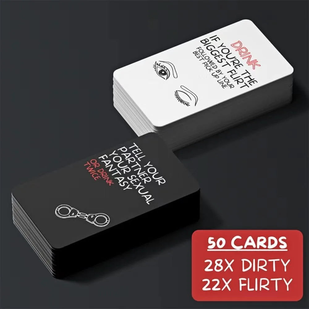 Naughty Nights: 100 Sexy Cards for Couples – Positions, Roleplay & Bedroom Dares