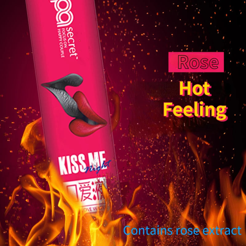 6-Pack Edible Flavored Lubricants – Strawberry, Peach, Ice & Fire | Oral Sex Water-Based Lube for Couples