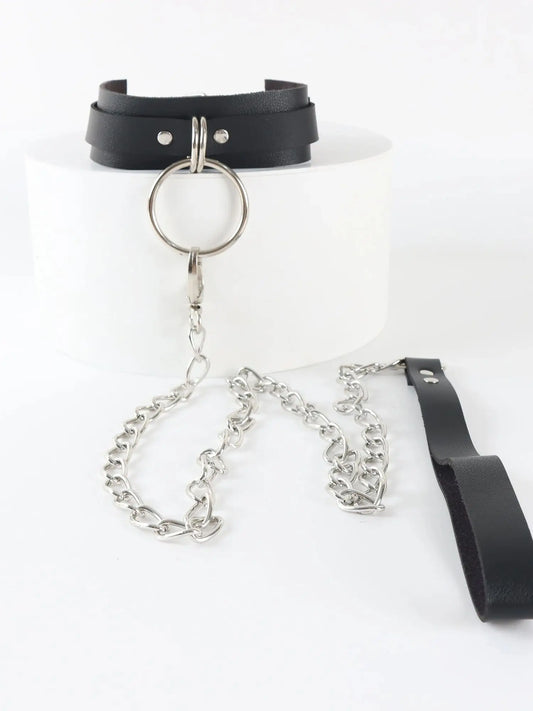 Dark Desire Chain Collar Harness – Fetish Bondage Lingerie