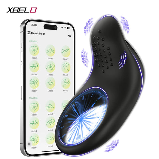 VibeSync™ App-Controlled Vibrating Cock Ring – Clit Stimulator, Delay & Chastity Play for Couples