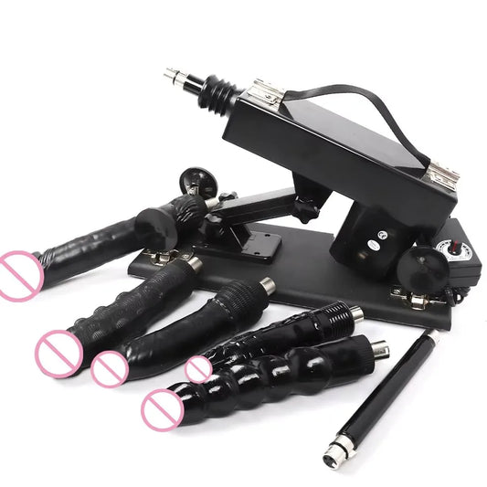 New Sex Machine for Couple Female Masturbation with Dildos Adjustable Angle Retractable Machine Gun Sex Toys