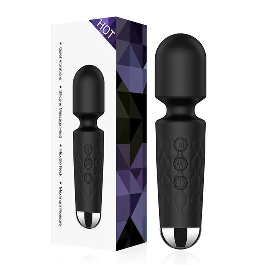 20-Speed Magic Wand Vibrator – Powerful AV Massager for Women | Nipple, G-Spot & Clitoral Stimulator