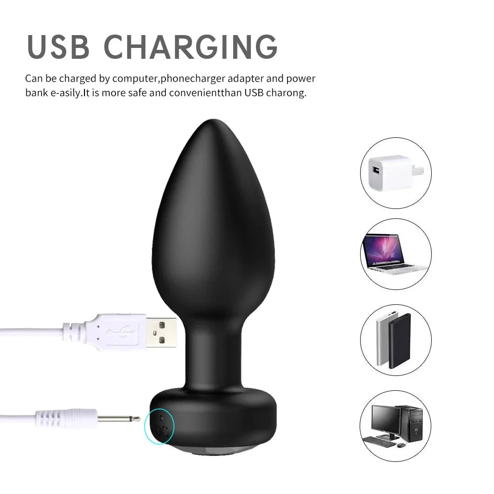 PulsePlay 10X – App-Controlled Vibrating Anal Plug