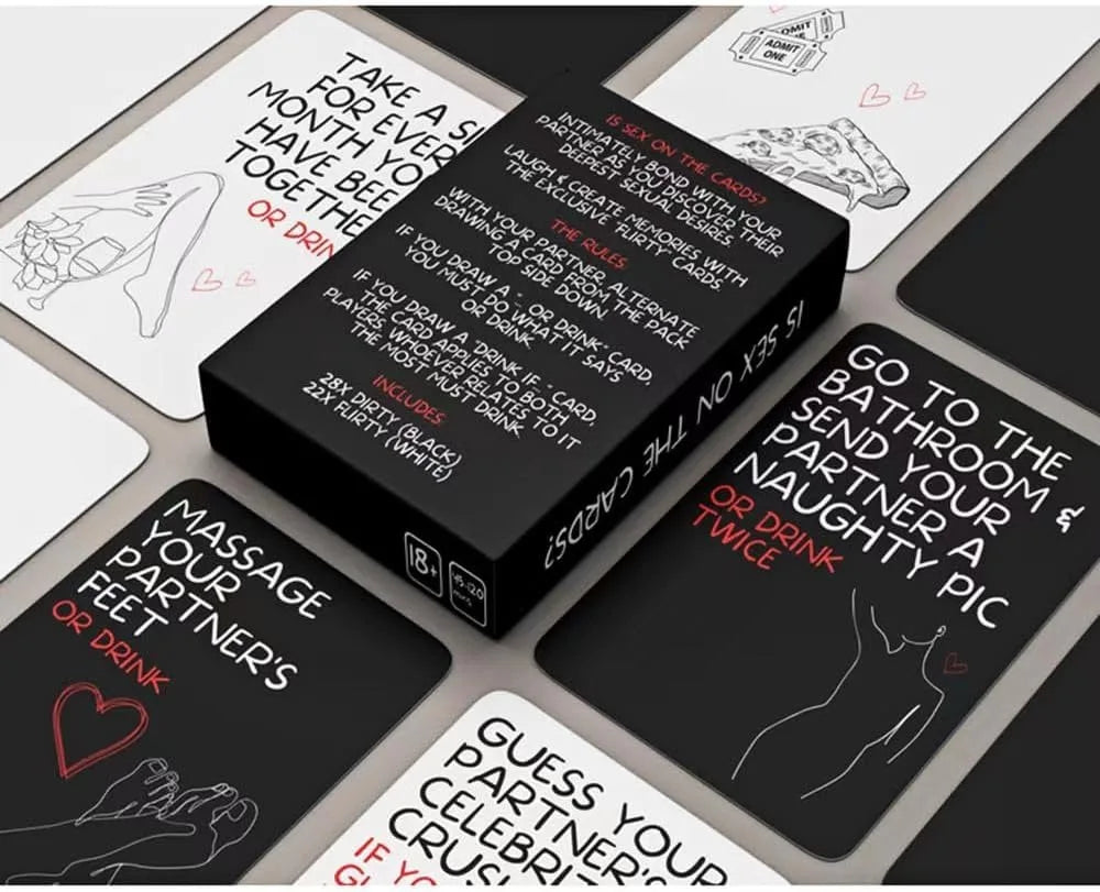 Naughty Nights: 100 Sexy Cards for Couples – Positions, Roleplay & Bedroom Dares